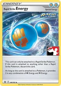 Rapid Strike Energy - Prize Pack Series Cards - Pokemon card
