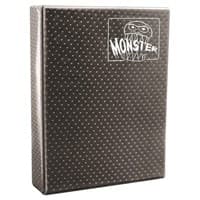 Binder - 9-Pocket Side-Loading Mega Monster - Holofoil Black (Hard Cover) - Monster Protectors Storage Albums - Storage Albums card