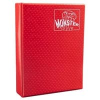 Binder - 9-Pocket Side-Loading Mega Monster - Holofoil Red (Hard Cover) - Monster Protectors Storage Albums - Storage Albums card