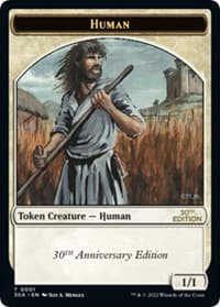 Human Token - 30th Anniversary Edition - Magic: The Gathering card