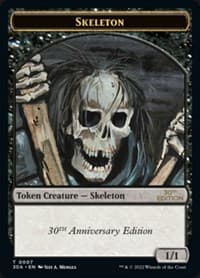 Skeleton Token - 30th Anniversary Edition - Magic: The Gathering card