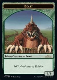 Beast Token - 30th Anniversary Edition - Magic: The Gathering card