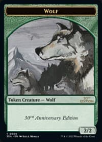 Wolf Token - 30th Anniversary Edition - Magic: The Gathering card