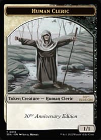 Human Cleric Token - 30th Anniversary Edition - Magic: The Gathering card