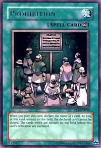 Prohibition - Pharaoh's Servant (Worldwide English) - YuGiOh card