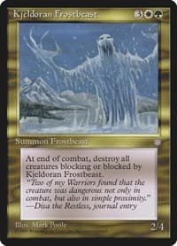 Kjeldoran Frostbeast - Ice Age - Magic: The Gathering card