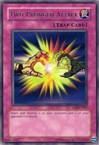 Two-Pronged Attack - Legend of Blue Eyes White Dragon (Worldwide English) - YuGiOh card