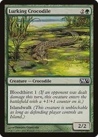 Lurking Crocodile - Magic 2012 (M12) - Magic: The Gathering card