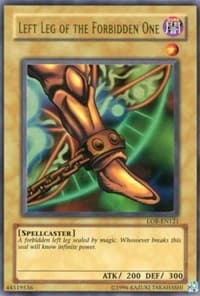 Left Leg of the Forbidden One - Legend of Blue Eyes White Dragon (Worldwide English) - YuGiOh card