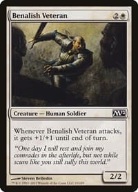 Benalish Veteran - Magic 2012 (M12) - Magic: The Gathering card
