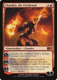 Chandra, the Firebrand - Magic 2012 (M12) - Magic: The Gathering card