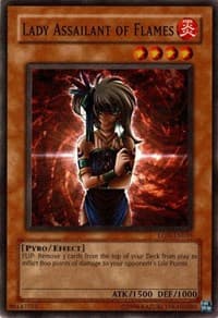 Lady Assailant of Flames - Labyrinth of Nightmare (Worldwide English) - YuGiOh card