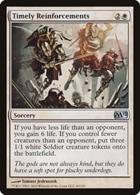 Timely Reinforcements - Magic 2012 (M12) - Magic: The Gathering card