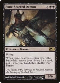Rune-Scarred Demon - Magic 2012 (M12) - Magic: The Gathering card