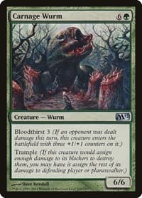 Carnage Wurm - Magic 2012 (M12) - Magic: The Gathering card