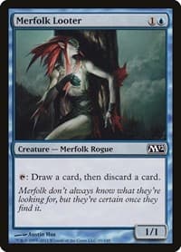 Merfolk Looter - Magic 2012 (M12) - Magic: The Gathering card