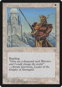 Kjeldoran Warrior - Ice Age - Magic: The Gathering card