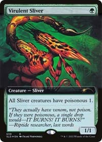 Virulent Sliver (Extended Art) - Secret Lair Drop Series - Magic: The Gathering card