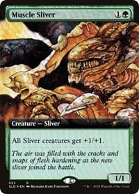 Muscle Sliver (Extended Art) - Secret Lair Drop Series - Magic: The Gathering card