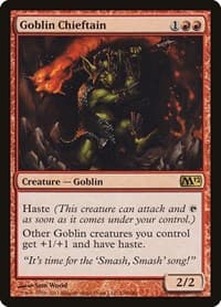 Goblin Chieftain - Magic 2012 (M12) - Magic: The Gathering card
