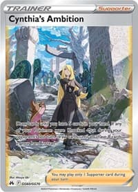 Cynthia's Ambition - SWSH: Crown Zenith: Galarian Gallery - Pokemon card