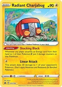 Radiant Charjabug - SWSH: Crown Zenith - Pokemon card