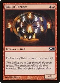 Wall of Torches - Magic 2012 (M12) - Magic: The Gathering card