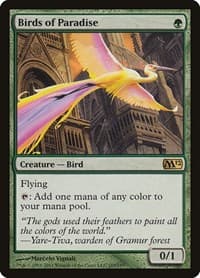 Birds of Paradise - Magic 2012 (M12) - Magic: The Gathering card