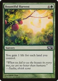 Bountiful Harvest - Magic 2012 (M12) - Magic: The Gathering card