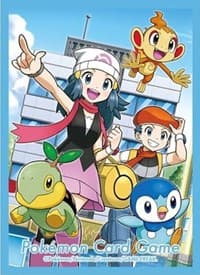 Pokemon TCG: Pokemon Center Japan Exclusive Card Sleeves - Dawn and Lucas (64-Pack) - Pokemon International Card Sleeves - Card Sleeves card
