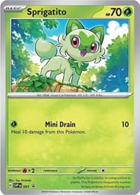 Sprigatito - 001 - SV: Scarlet & Violet Promo Cards - Pokemon card