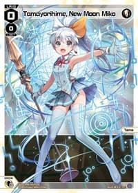 Tamayorihime, New Moon Miko (Parallel Foil) - Welcome Back Diva -selector- - WIXOSS card