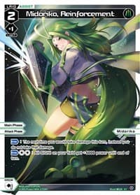Midoriko, Reinforcement (Parallel Foil) - Welcome Back Diva -selector- - WIXOSS card