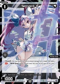 Servant # (ST) (Parallel Foil) - Welcome Back Diva -selector- - WIXOSS card