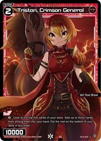Tristan, Crimson General (Parallel Foil) - Welcome Back Diva -selector- - WIXOSS card
