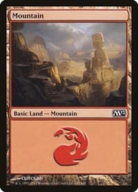 Mountain (242) - Magic 2012 (M12) - Magic: The Gathering card