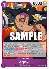 Zephyr - ST-05: Starter Deck 5 Film Edition - One Piece Card Game card