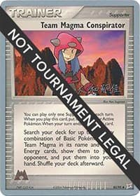 Team Magma Conspirator - 2004 (Tsuguyoshi Yamato) - World Championship Decks - Pokemon card