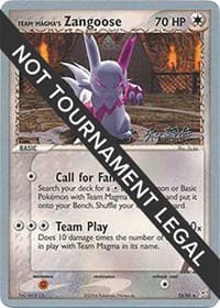 Team Magma's Zangoose - 2004 (Tsuguyoshi Yamato) - World Championship Decks - Pokemon card