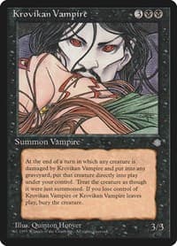 Krovikan Vampire - Ice Age - Magic: The Gathering card