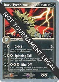 Dark Tyranitar (19) - 2005 (Takashi Yoneda) - World Championship Decks - Pokemon card