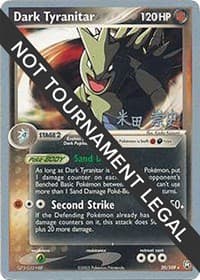 Dark Tyranitar (20) - 2005 (Takashi Yoneda) - World Championship Decks - Pokemon card