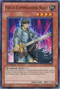 Field-Commander Rahz - Starter Deck: Dawn of the Xyz - YuGiOh card