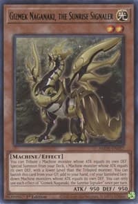 Gizmek Naganaki, the Sunrise Signaler - Amazing Defenders - YuGiOh card