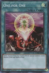 One for One - Amazing Defenders - YuGiOh card