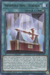 "Infernoble Arms - Durendal" - Amazing Defenders - YuGiOh card