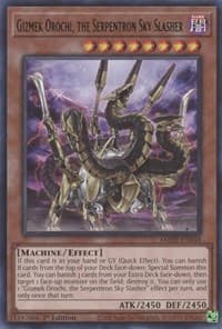Gizmek Orochi, the Serpentron Sky Slasher - Amazing Defenders - YuGiOh card