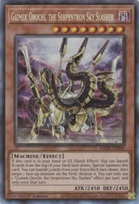 Gizmek Orochi, the Serpentron Sky Slasher (CR) - Amazing Defenders - YuGiOh card