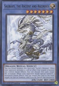 Sauravis, the Ancient and Ascended - Amazing Defenders - YuGiOh card