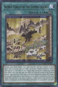 Sacred Scrolls of the Gizmek Legend - Amazing Defenders - YuGiOh card